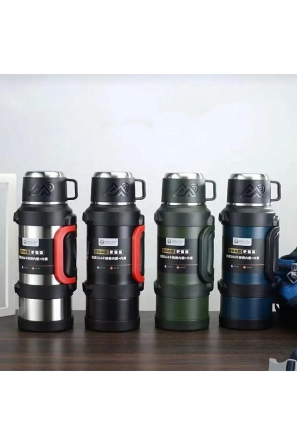 Çay Mekanı Safe Paslanmaz Çelik Termos 2 Lt 48 Saat Sıcak Soğuk Tutma Garantili - Image 1