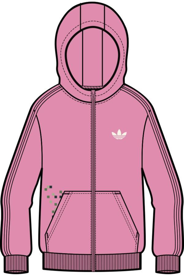 Adidas Gfx Fz Hoodıe Sweatshirt Pembe Jz9933 - Image 1