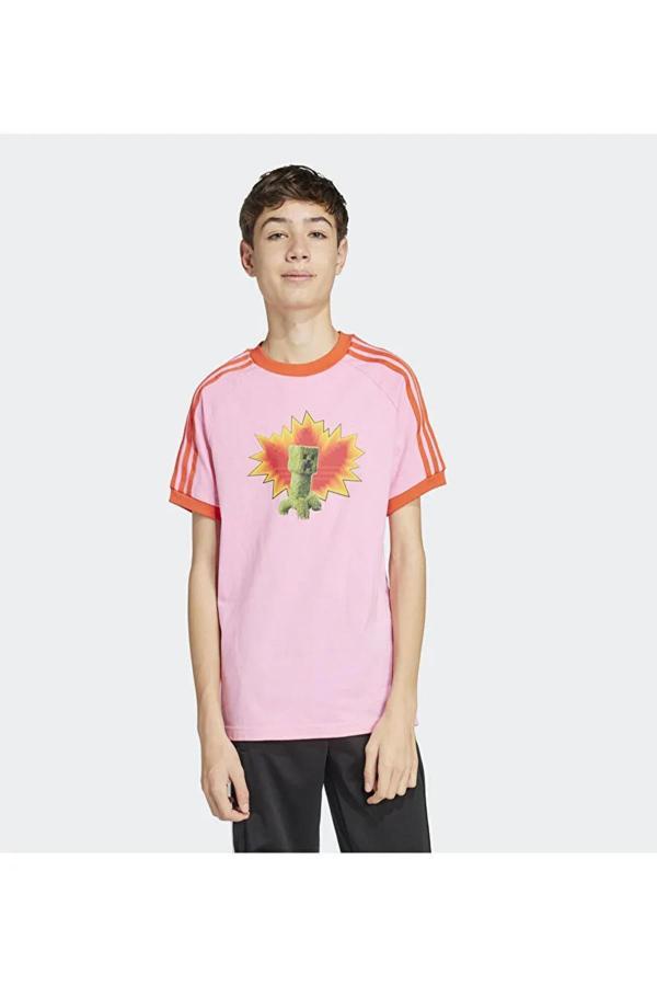 Adidas Çocuk Pembe T-Shirt Gfx Tee Jz9931 - Image 1
