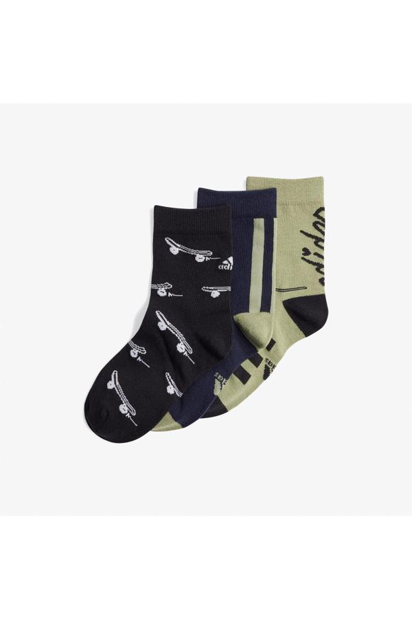Adidas Y Bl 3Pp So Unisex Siyah/Lacivert/Yeşil Çorap - Image 1