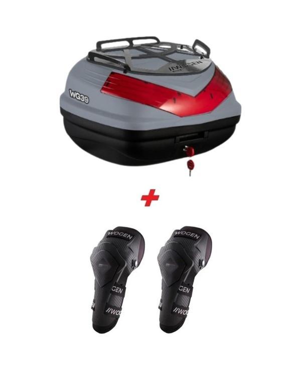 Wogen Wg39 Basic Metal Bagajlı Çanta Nardo Gri + Karbon Dizlik Hediyeli Nardo Gri  - Image 1