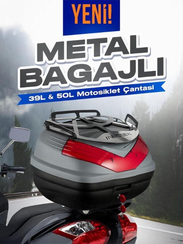 Wogen Wg39 Sırt Dayamalı Premium Metal Bagajlı Çanta Nardo Gri  - Image 1