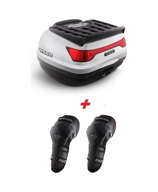 Wogen Wg52 Premium Arka Çanta 52 Litre Beyaz + Karbon Dizlik He Siyah  - Image 1