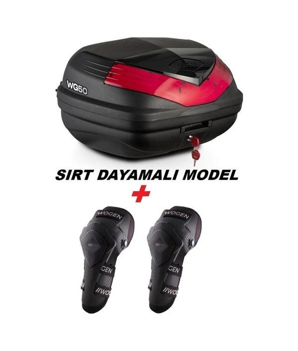 Wogen Wg50 Premium Arka Çanta 50 Litre Siyah + Karbon Dizlik He Siyah  - Image 1