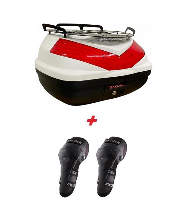 Wogen Wg39 Basic Metal Bagajlı Çanta Beyaz + Karbon Dizlik Hediyeli Beyaz  - Image 1