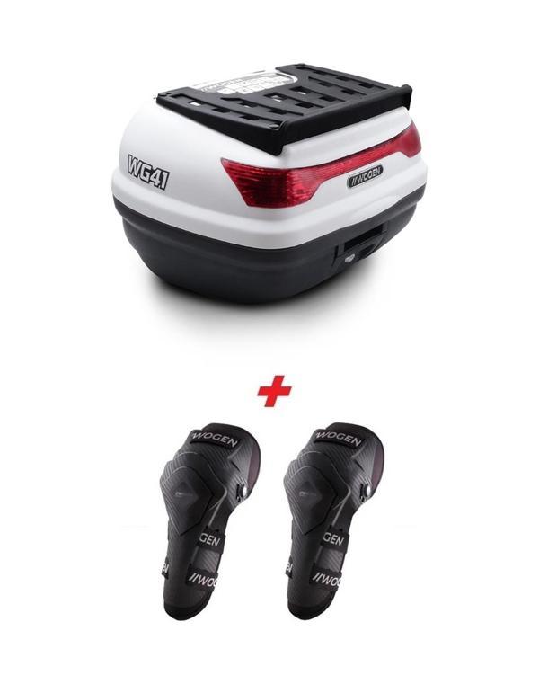 Wogen Wg41 Basic Arka Çanta 41 Litre Beyaz + Karbon Dizlik Hedi Siyah  - Image 1