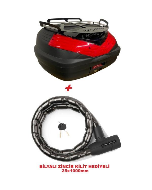 Wg50 Sırt Dayamalı Premium Metal Bagajlı Çanta Siyah + Bilyalı Kilit 25x1000 Mm Hediyeli Siyah  - Image 1