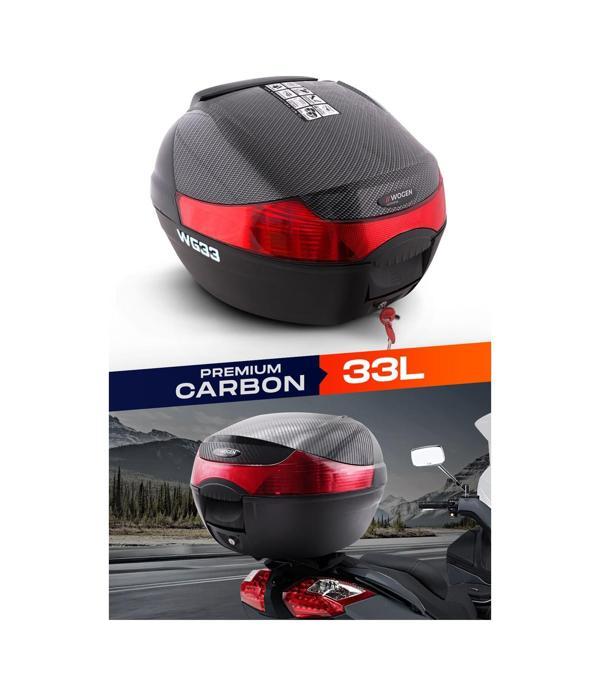 Wogen Wg33 Karbon Arka Çanta 33 L Sırt Dayamalı Premium Siyah  - Image 1