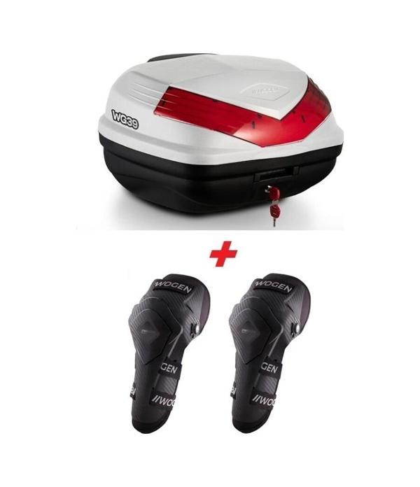 Wogen Wg39 Premium Arka Çanta 39 Litre Beyaz + Karbon Dizlik He Siyah  - Image 1