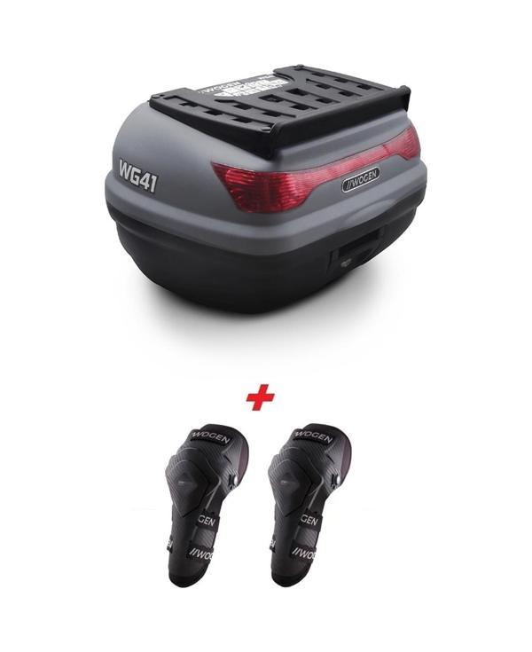 Wogen Wg41 Basic Arka Çanta 41 Litre Nardo Gri + Karbon Dizlik Siyah  - Image 1