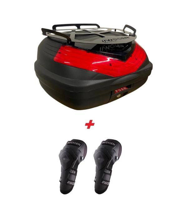 Wogen Wg50 Basic Metal Bagajlı Çanta Siyah + Karbon Dizlik Hediyeli Siyah  - Image 1