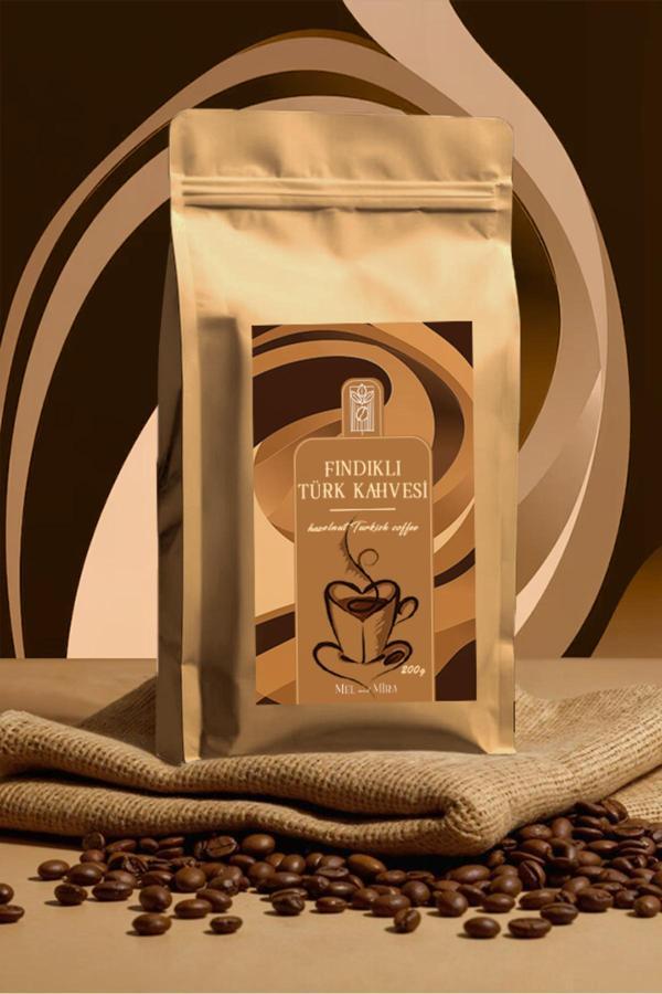 Hazelnut Turkish Coffee 200g, Fındık Aromalı Türk Kahvesi - Image 1