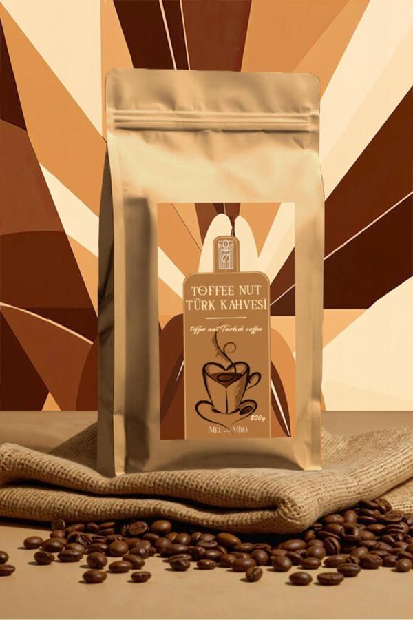 Toffee Nut Turkish Coffee 200g, Toffee Nut Aromalı Türk Kahvesi - Image 1