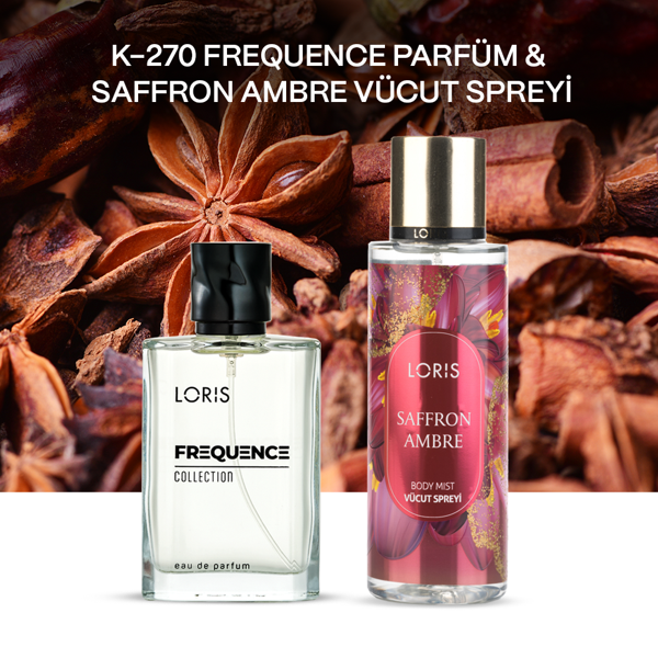K-270 Kadın Parfüm & Saffron Ambre Vücut Spreyi - Image 1