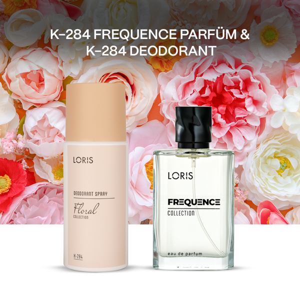 Loris K-284 Frequence Kadın Parfüm 50 Ml & K-284 Kadın Deodorant 150 Ml - Image 1