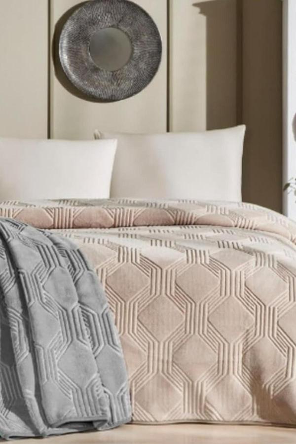 BATTANIYE TRENDY ART DECO KZL.KAHVE TEK KİŞİLİK - Image 1