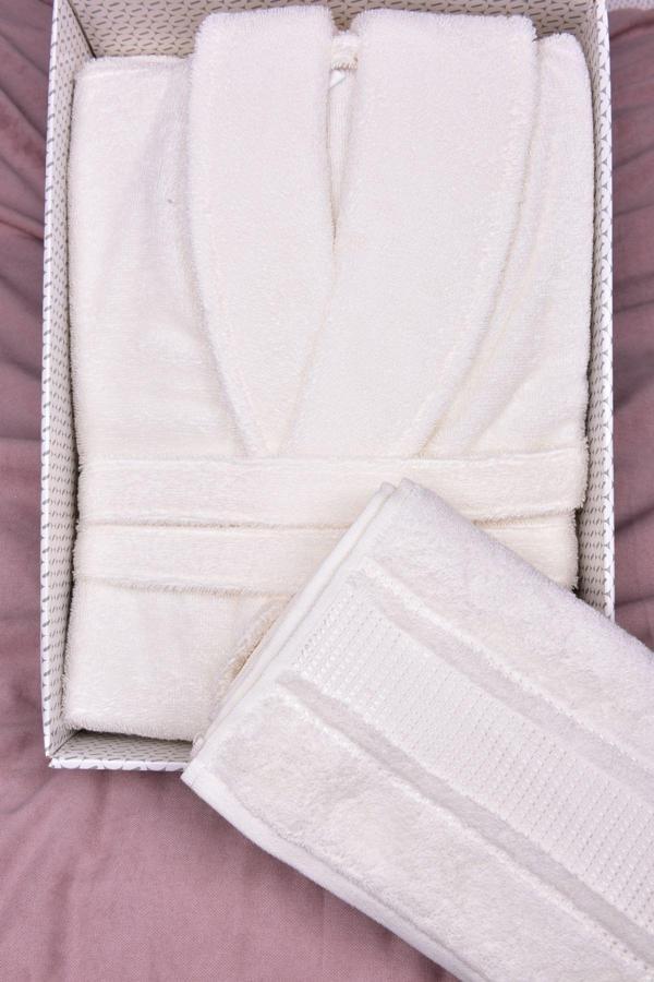 Colourist Bornoz Seti Krem S/M - Image 1