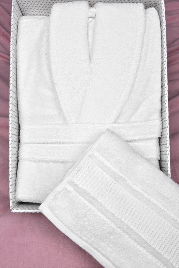 Colourist Bornoz Seti Beyaz L - Image 1