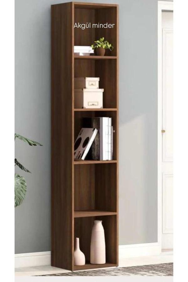 Akgül Ev Ve Bahçe Tekstil Mobilya Mdf Ahşap Kitaplık Raf Düzenleyici Kitaplık Gümüşlük - Image 1