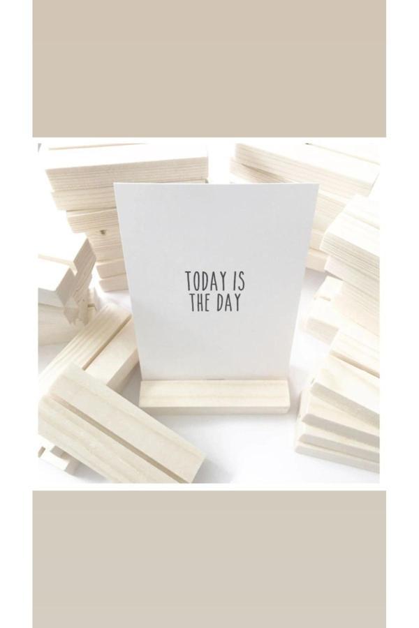 Akgül Ev Ve Bahçe Tekstil Mobilya Ahşap Dekoratif Ofis Hediyesi Not Tutucu Notluk - Image 1