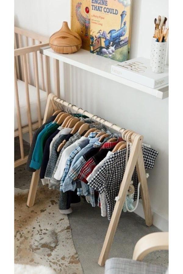 Akgül Ev Ve Bahçe Tekstil Mobilya Bebek Montessori Askılık Düzenleyici Eğitici Mobilya - Image 1