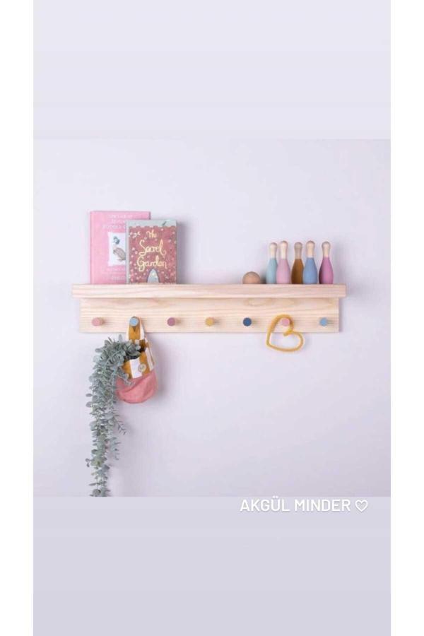 Akgül Ev Ve Bahçe Tekstil Mobilya Ahşap Askılık Montessori Çocuk Odası Bebek Odası Askılığı - Image 1