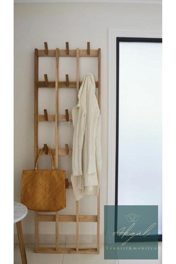 Akgül Ev Ve Bahçe Tekstil Mobilya Ahşap Askılık Portmanto - Image 1