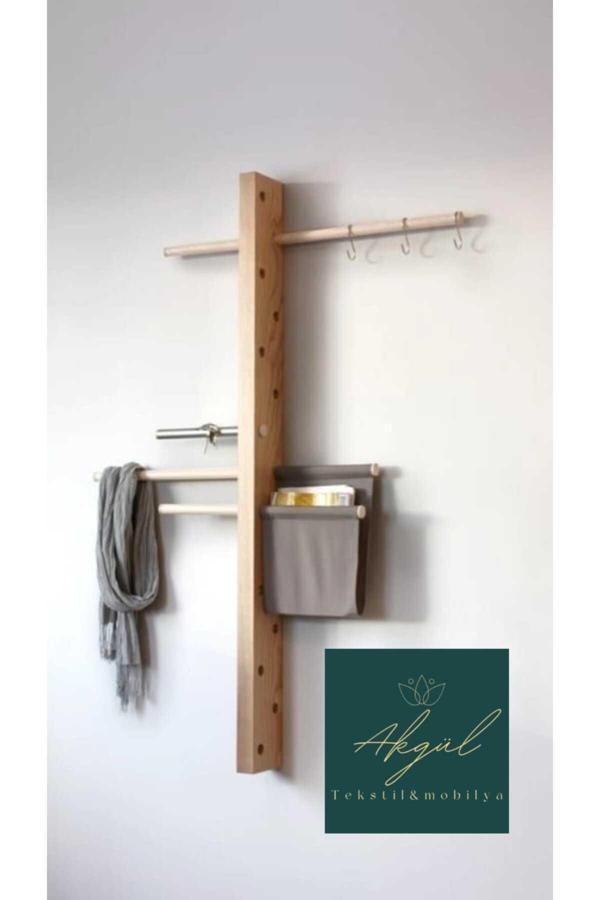 Akgül Ev Ve Bahçe Tekstil Mobilya Ahşap Askılık Anahtarlık - Image 1