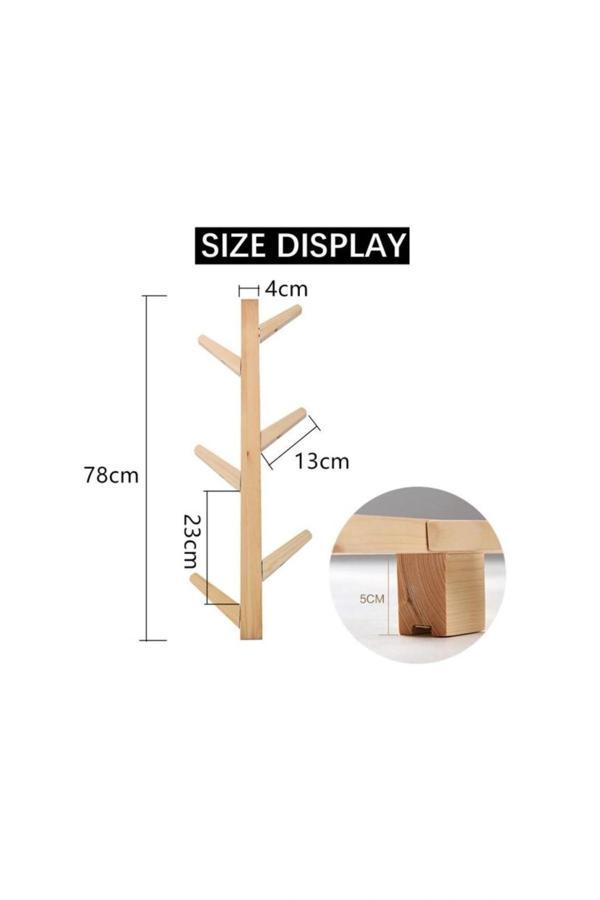 Akgül Ev Ve Bahçe Tekstil Mobilya Ahşap Askılık - Image 1