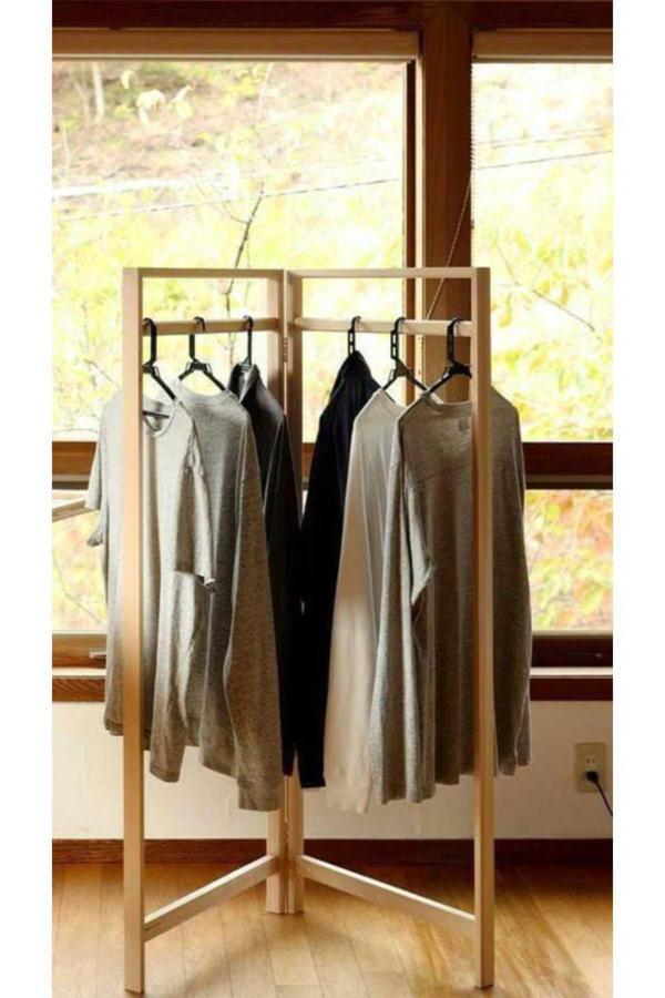 Akgül Ev Ve Bahçe Tekstil Mobilya Giyisi Kıyafet Askılığı Ahşap Askılık - Image 1