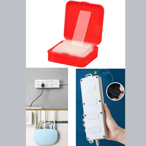 Mucit Home   Çok Amaçlı Çift Taraflı Bant Eşya Sabitleme Bandı 60 adet - Image 1