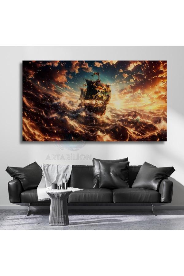 Kanvas Tablo One Piece Gemi Kanvas Hd Dijital Baskı Tablo Salon Dizi Film Tablosu - Image 1