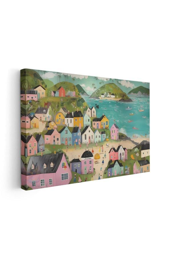 Kanvas Yatay Duvar Tablosu Kanvas Soyut Manzara6 Ev Ofis Salon Modern Duvar Tablosu - Image 1