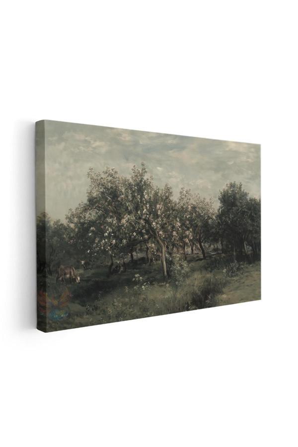 Kanvas Yatay Duvar Tablosu Kanvas Yesil Agaclar Ev Ofis Salon Modern Duvar Tablosu - Image 1