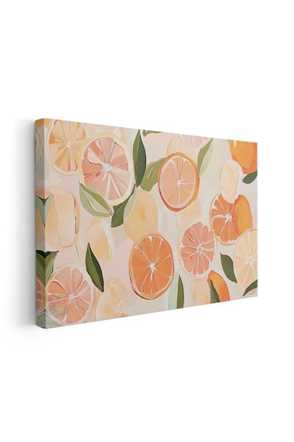 Kanvas Yatay Duvar Tablosu Kanvas Turuncgiller Ev Ofis Salon Modern Duvar Tablosu - Image 1