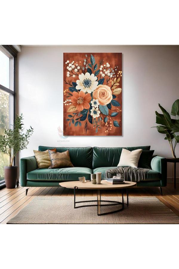 Kanvas Tablo Ev Ofis Duvar Tablosu Renkli Çiçek Yeni Ev Hediyesi Kanvas Ev Dekoru - Image 1