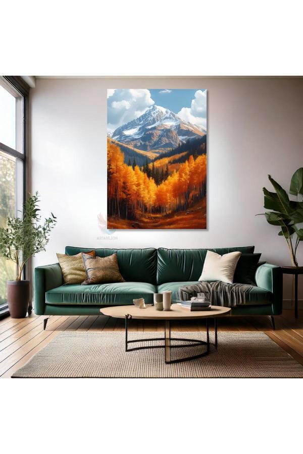 Kanvas Tablo Ev Ofis Duvar Tablosu Sonbahar Dağ Manzara Yeni Ev Hediyesi Kanvas Ev Dekoru - Image 1