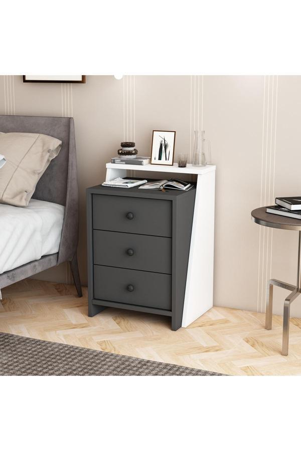 Mobiga Zenit 3 Çekmeceli Komodin Şifonyer - Image 1