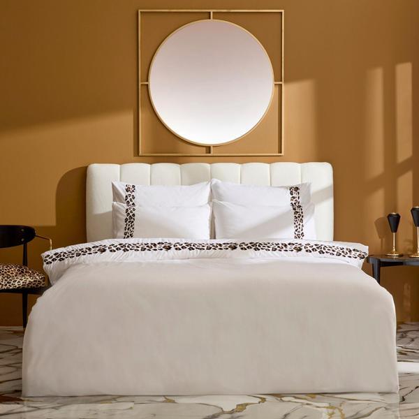 Karaca Home Furia %100 Pamuk Nakışlı Çift Kişilik Nevresim Takımı Beyaz - Image 1