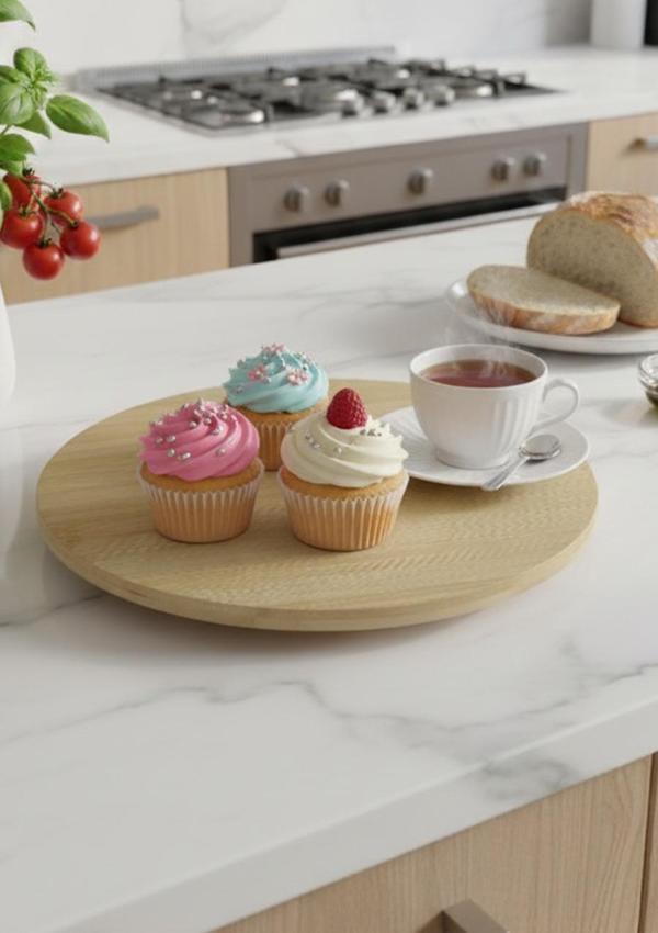 Bambu Döner Stantlı Sunumluk - 28 CM - Image 1