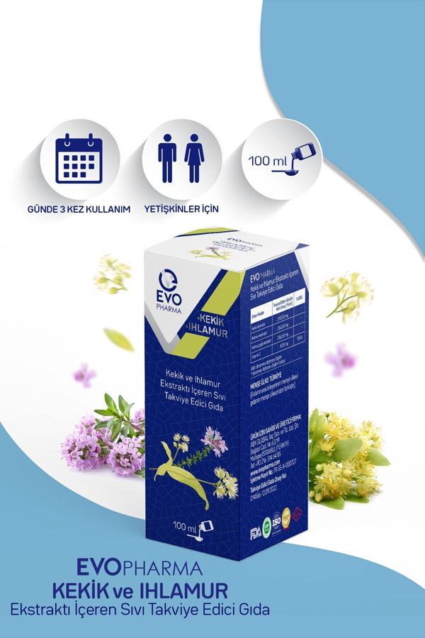 EVOPHARMA Kekik Ve Ihlamur Ekstraktı Içeren Sıvı Takviye Edici Gıda 100 Ml - Image 1