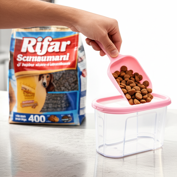 Runaway Kapaklı Mama Saklama Kabı - 1.2 Lt, Hava Geçirmez - Image 1