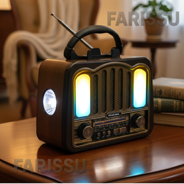 Solar Şarjlı Müzik Kutusu: AM/FM/SW Radyo & Bluetooth Hoparlör (BK-7081BTS) - Image 1