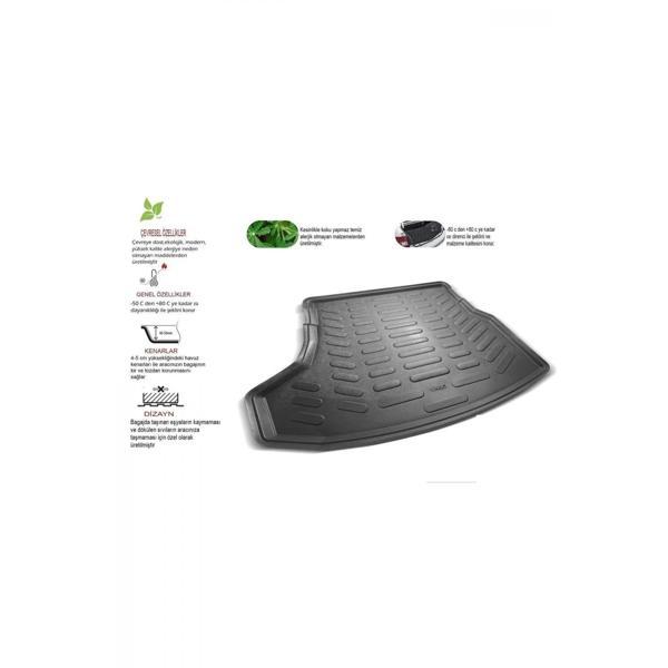 Mitsubishi Lancer 2001-2007  Uyumlu 3D Bagaj Havuzu Kokusuz - Image 1