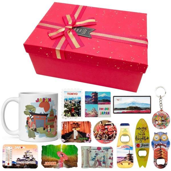 Japonya Hediye Kutusu 10 Parça Kupa Magnet Anahtarlık Kutu - Image 1