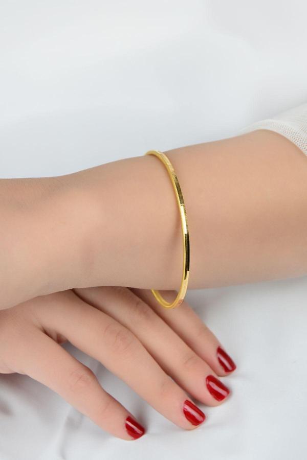 4 gr (GRAM) Oluklu Ajda Bilezik Işçiliksiz Yatırımlık 22(916) Ayar Altın (5.8 ÖLÇÜ) - Image 1