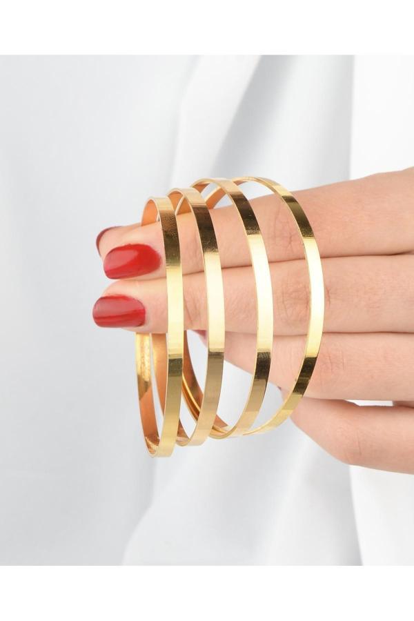 9 gr (GRAM) Çöp Bilezik Işçiliksiz Yatırımlık 22(916) Ayar Altın - Image 1