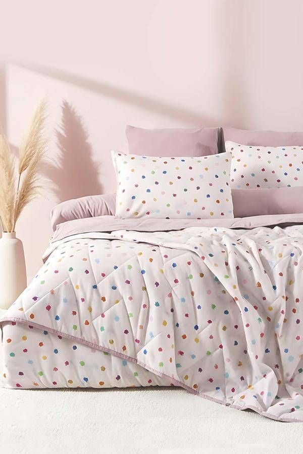 Bonny Çift Kişilik Nevresimli Pike Takımı - 7 Parça Çeyiz Seti - Image 1