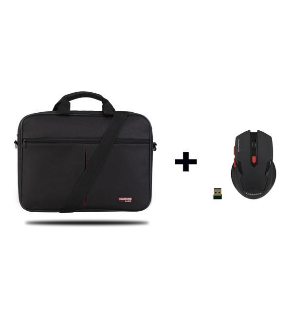 Classone BND300 15.6" Siyah Notebook Çantası + WG100 Oyuncu Mouse - Image 1