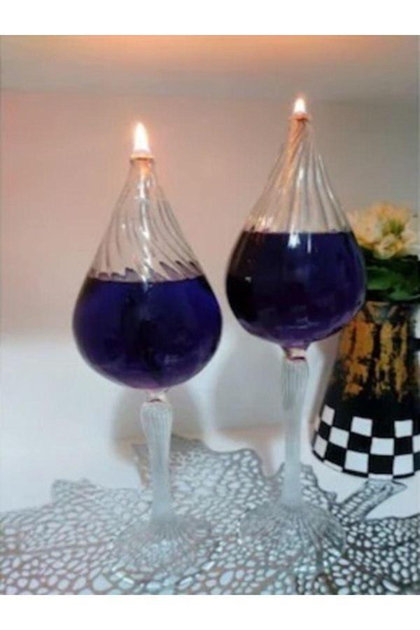 Dekoratif Hediyelik El Yapımı Kandil 2'li Set 23cm 25 cm - Image 1